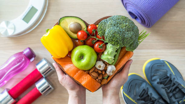produce in a heart shaped bowl